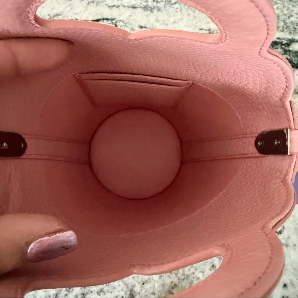 Tiffany & Co. Return to Tiffany’s Leather Pink Crossbody Pochette Bucket Bag NWT